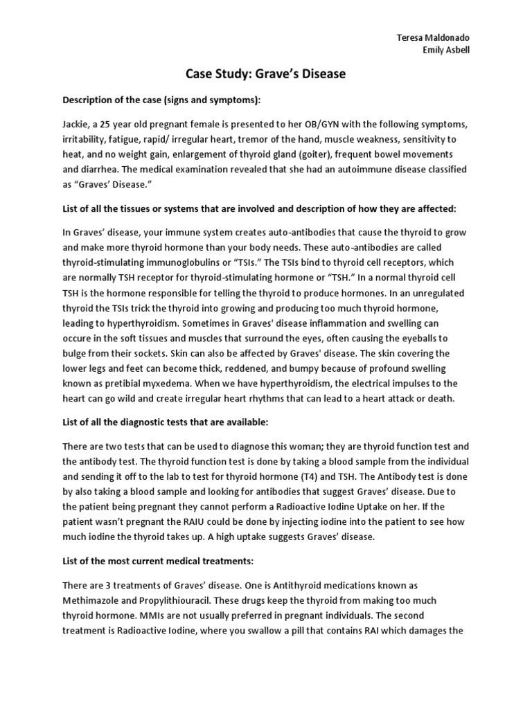 Hypothyroidism case study example picture