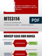 Mte3114 Kod Klasik Dan Cipher-Kaedah Transposisi