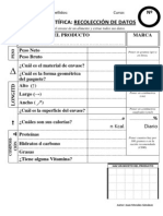 Tabla de registro científico