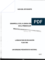 1897 Desarrollo de La Lengua Oral y Escrita en Preescolar