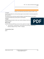 CO - KP27 - THL - Display Cost Element Activity Output Prices