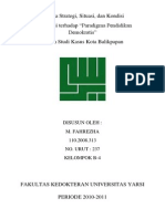 Kuis Paradigma Pendidikan Demokratis