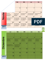 Calendarización G1