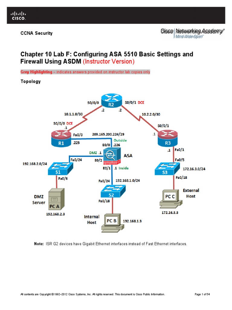 ASA 5510 Port Forwarding Setup Guide | PDF | Ip Address | Router ...