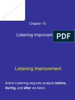 Chapter 15 Listening Improvement