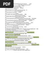 Modal Verbs Key Word Transformations