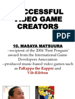 Successful Video Game Creators