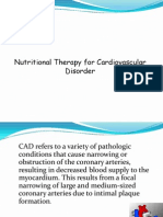Nutritional Therapy For Cardiovascular Disorder