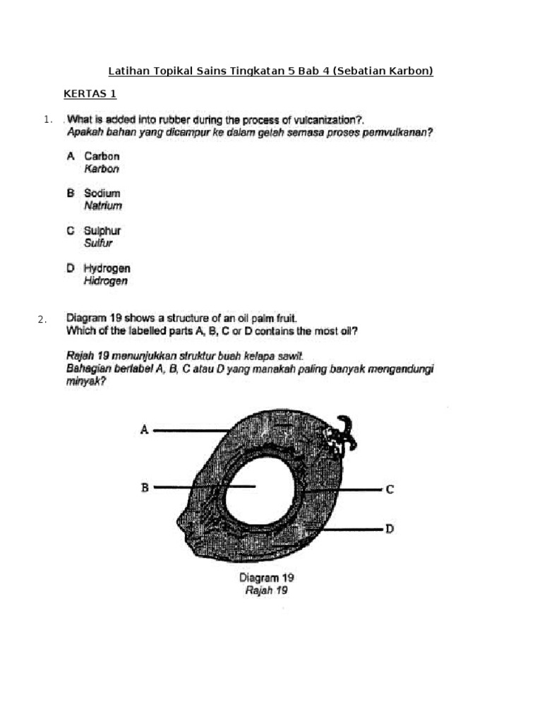 Latihan Topikal Sains Tingkatan 5 Bab 4 Pdf