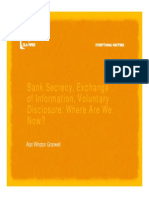 0609 - Bank Secrecy Presentation - Alan W. Granwell