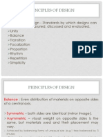 Principles of Design: Unity, Balance, Transition, Focalization, Proportion, Rhythm & Repetition