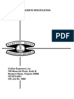 Standard Concrete Specifications