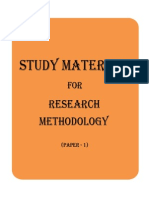 Study Material: Research Methodology