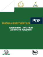 Tanzania Investment Report 2012 - Foreign Private Investment and Investor Perception