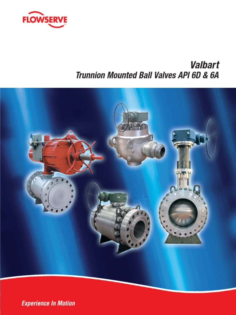 Ball Valves Valbart Trunnion Mounted Valve Actuator
