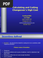 Calculating Changeovers High Cost