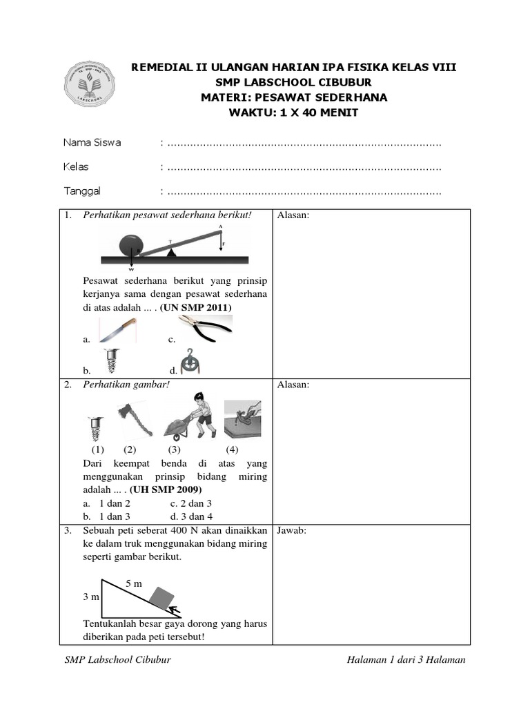Remed Pesawat Sederhana
