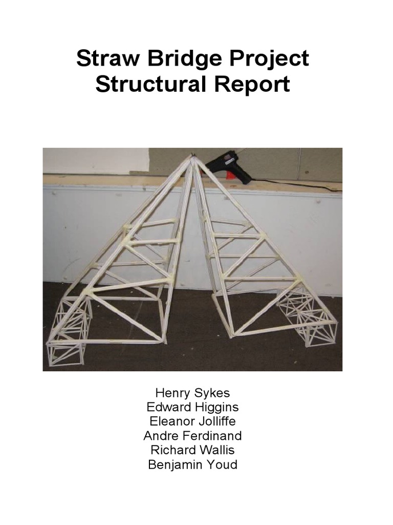 Strongest Straw Bridge Design Report | PDF | Nature