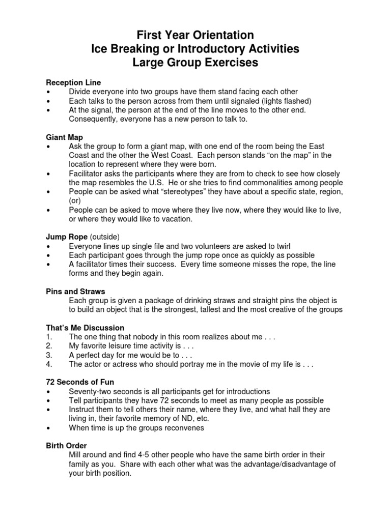 LargeGroupExercises1 2 | PDF