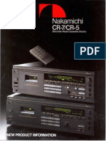 Nakamichi CR-7 Brochure