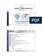 Basic Principles of wind generation