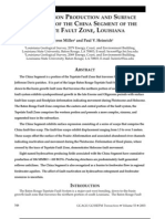 Hydrocarbon Production and Tepetate Fault Zone, LA