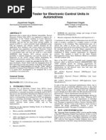 Universal Tester For Electronic Control Units in Automotives