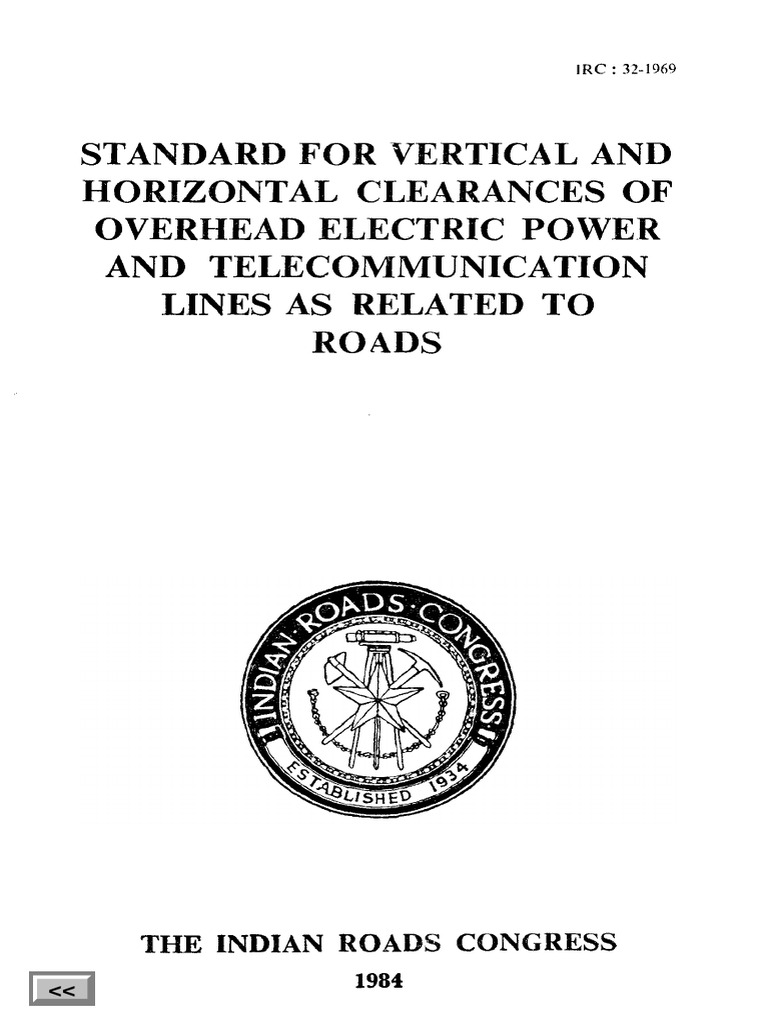IRC 32-1969: Clearance Standards | PDF | Electric Power Distribution ...