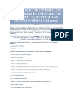 ACTUALIZACIÓN INTEGRAL DE LAS NORMAS DE INFORMACIÓN FINANCIERA