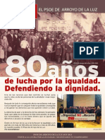 PSOE - 80 Años de lucha por la igualdad en Arroyo de la Luz