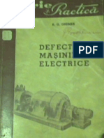 Defectele masinilor electrice