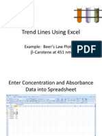 Trend Lines Using Excel