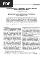 New Crystalline Forms of Mebendazole With N-Alkyl Carboxylic Acids: Neutral and Ionic Status