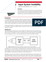 Input Stability of Dc Dc