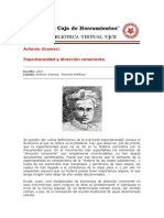 A. Gramsci - Espontaneidad y Direccion Consciente