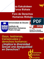 Gay, Lesbianas, Transexuales y Derechos Humanos: ¿Implica La Diversidad Sexual Una Desigualdad en Derechos?