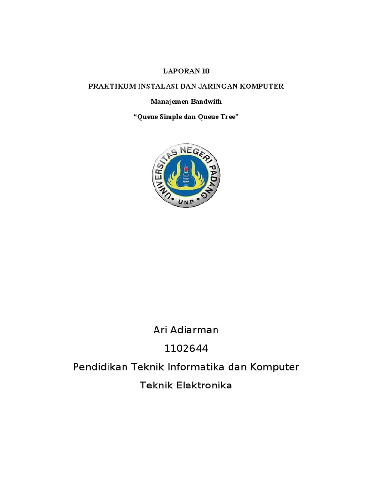 Manajemen Bandwidth MikroTik: Queue Tree | PDF | Komputer | Teknologi ...