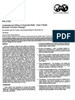 Underbalanced Drilling of Horiz Wells Does It Really Elimina