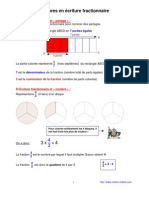 Nombres en Écriture Fractionnaire (6ème)