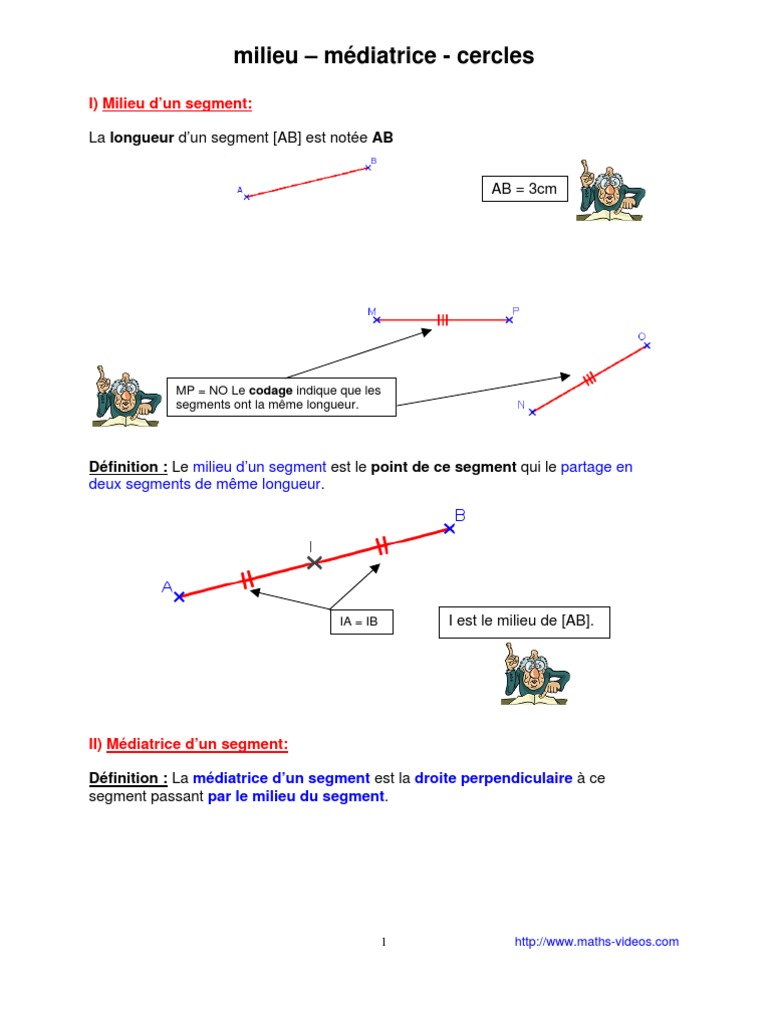 évaluation Distance Et Cercle 6ème Avec Correction