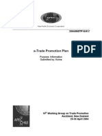 E-Trade Promotion Plan: 2004/WGTP16/017