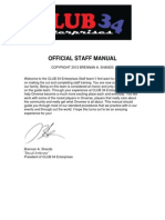 Official Staff Manual
