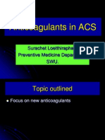 Anticoagulants in Acs