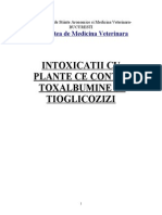 Intoxicatii Cu Plante Ce Contin Toxalbumine Si Tioglicozizi
