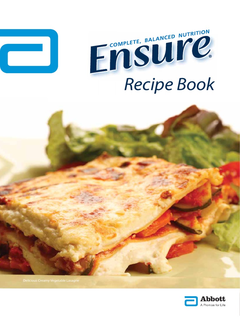 Ensure Recipe Book Teaspoon Nutrition