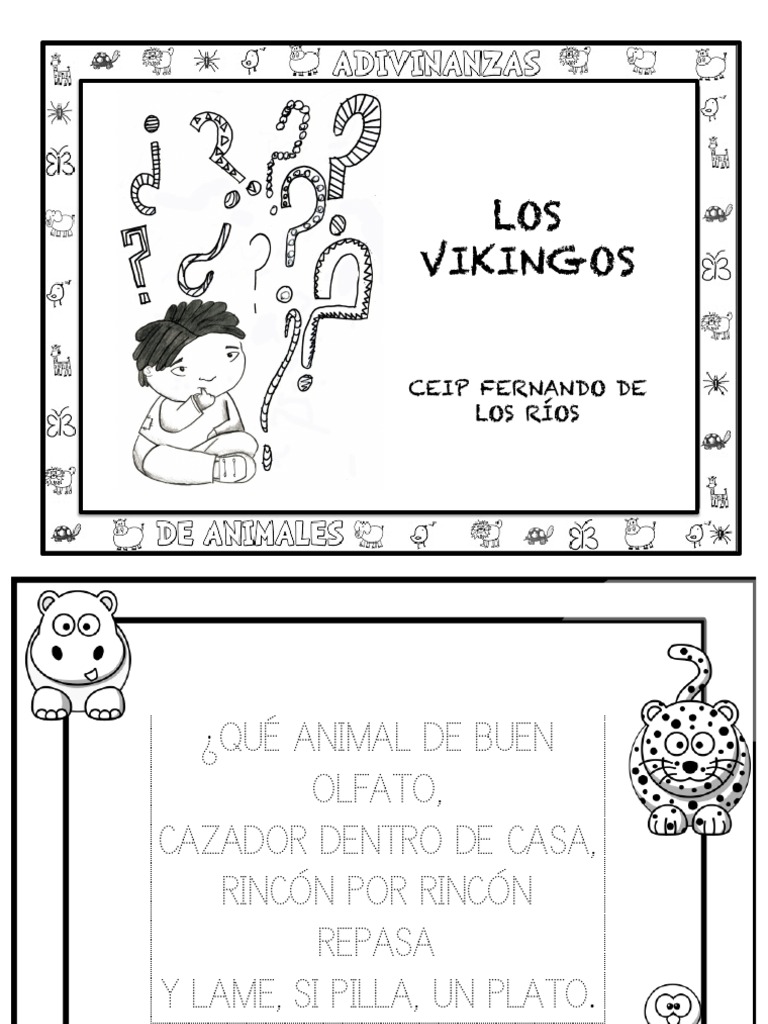 Adivinanzas de Animales para Niños | PDF