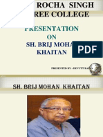 Brij Mohan Khaitan: Chairman of Eveready Industries and McLeod Russell