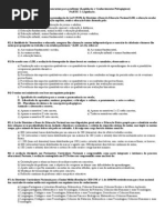 Legislação e Pedagogia - Simulado (64 questões)+gabarito