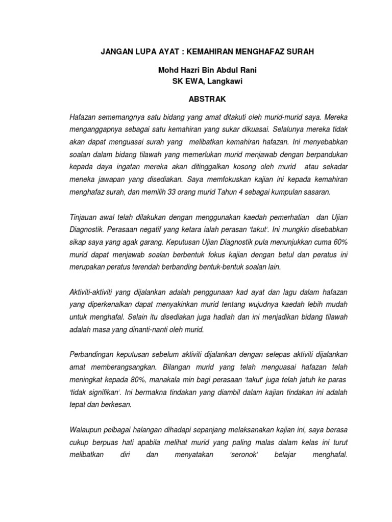 essay tentang pendidikan islam