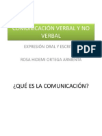 COMUNICACIÓN VERBAL Y NO VERBAL